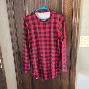 BomBom Red and Black Plaid Shirt